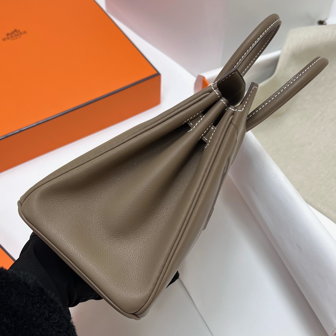 에르메스 버킨백25 섀도우 에토프 은장 버클